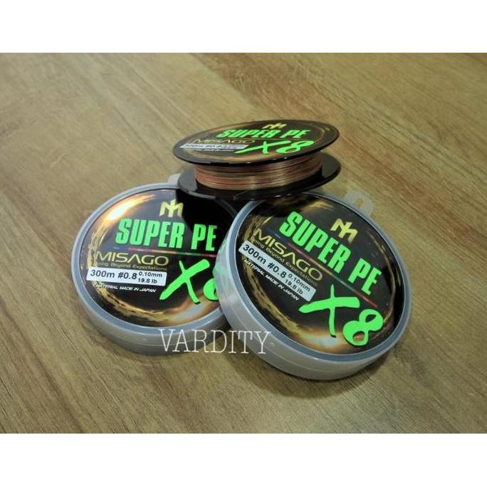 MISAGO Super PE X8 size 0.8 300M (TERBAIK) (TERBARU) (TERMURAH)
