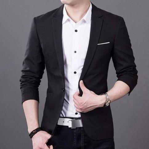 [NEW ARRIVAL] / Blazzer Hitam Pria Lengan Panjang Jas Hitam Slimfit Model Terbaru Jas Blazzer Cowok 