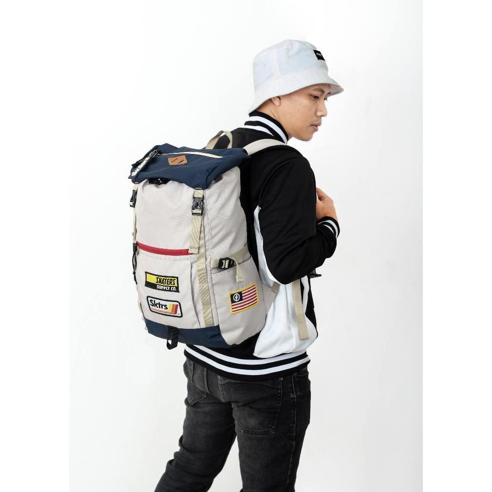 BESTPROMO Tas Adventure Skaters WG016 Abu Navy Nilon Kotak-Kotak