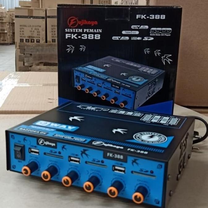 TERMURAH - AMPLI WALET MURAH  3 USB 6 CHANNEL  FK 388