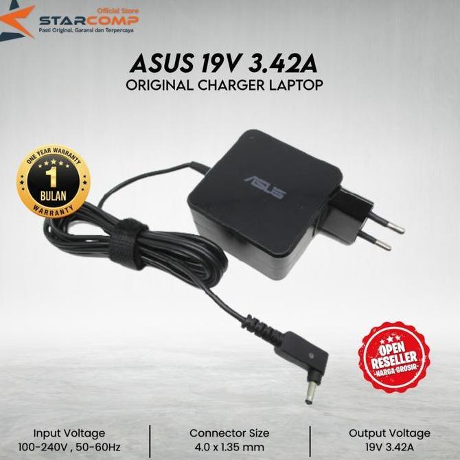 Adaptor Charger Asus 19V 3.42A for Asus Ultrabook,Zenbook Series (TERBAIK) (TERBARU) (TERMURAH)