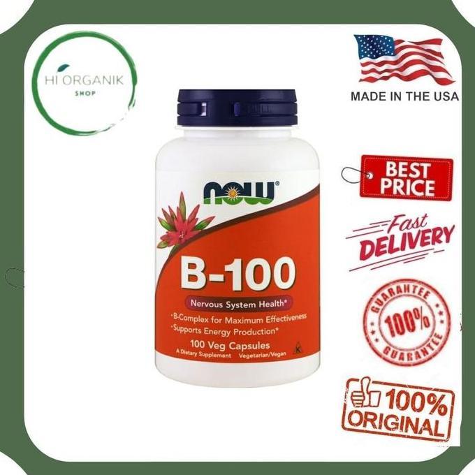 Now Foods vitamin B 100, 100 Caps B complex B 12 B12 ori USA