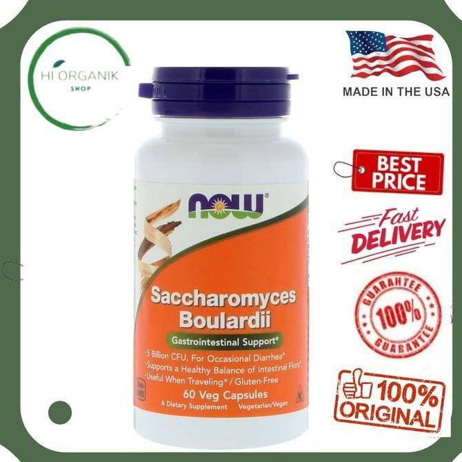 Now Foods Saccharomyces Boulardii Probiotic 60 Caps / Now Probiotics