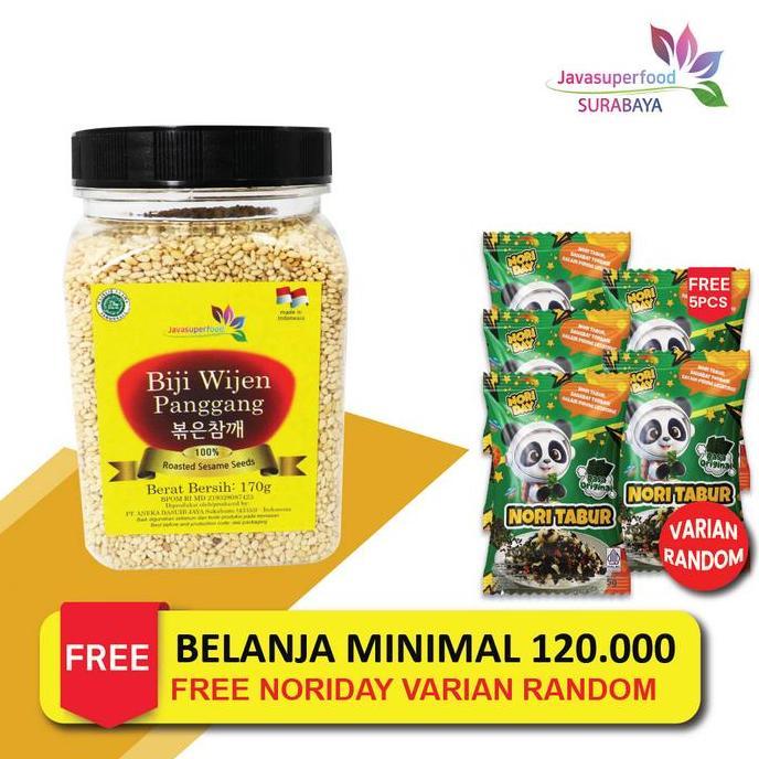 Wijen Putih Sangrai Korea Halal | Biji Wijen Panggang 170g