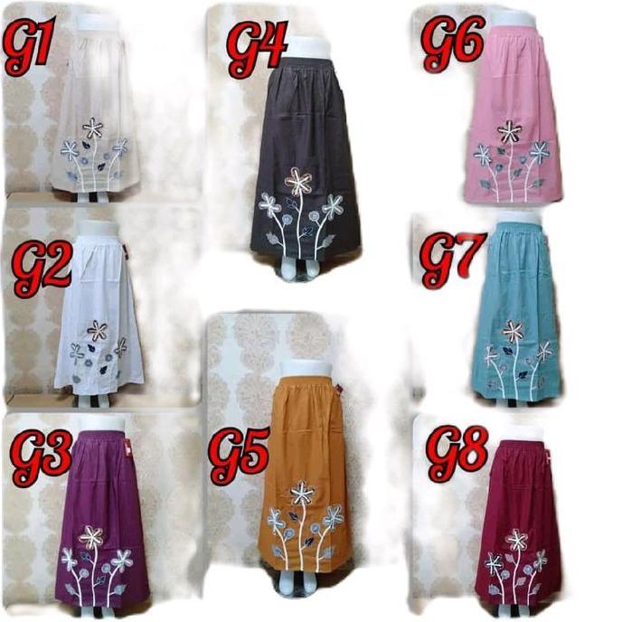 Rok katun ,rok Gontor, rok bordir,rok muslimah