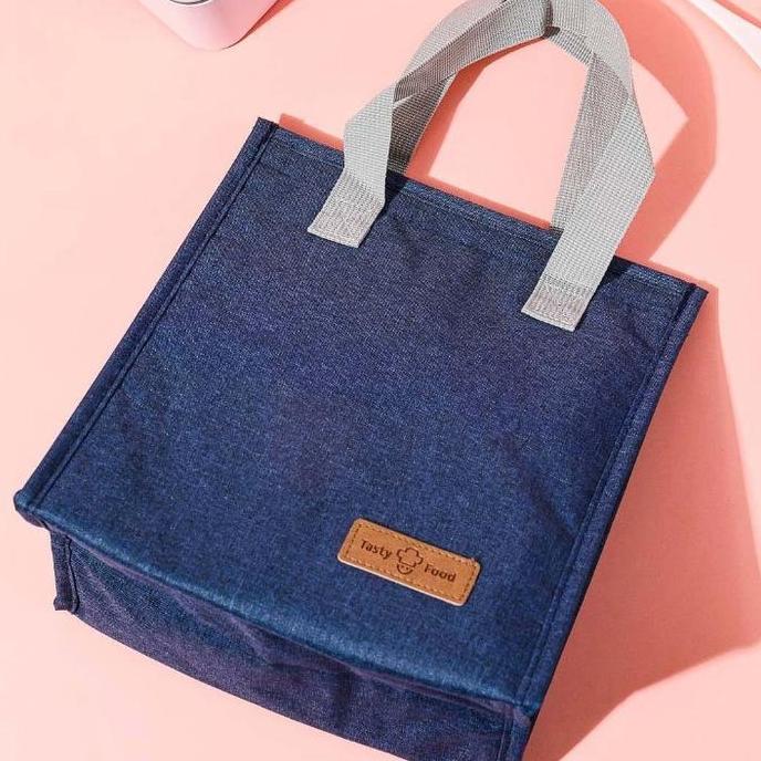 MINISO Lunch Bag Ukuran Besar - Tas Makan Klasik Tas Bento Box