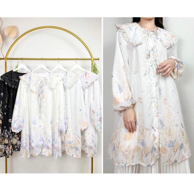 Tunik LD 120 / Asny tunik / Dina blouse / Tunik Cerutty / Atasan Wanita Muslim Ceruty/ Baju Panjang 