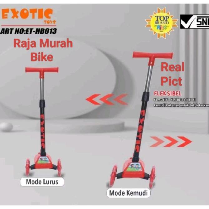 Scooter Exotic HB 013 Mainan Anak Scooter Roda Tiga Mainan Skuter ET-HB 013 (TERBAIK) (TERBARU) (TER