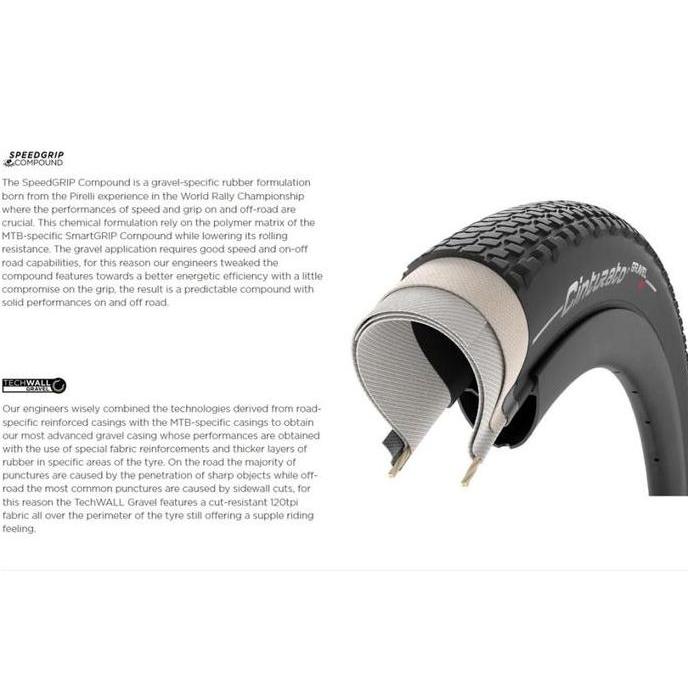 PIRELLI Cinturato Gravel H Black Hard Terrain - Ban Luar Sepeda (TERBAIK) (TERBARU) (TERMURAH)