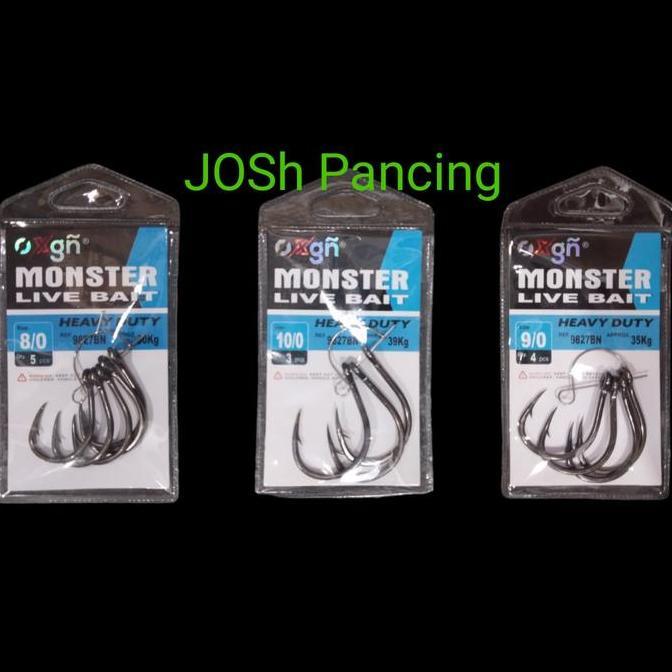 kail pancing laut OXGN Monster live bait 9827BN Black Nickel hook (TERBAIK) (TERBARU) (TERMURAH)