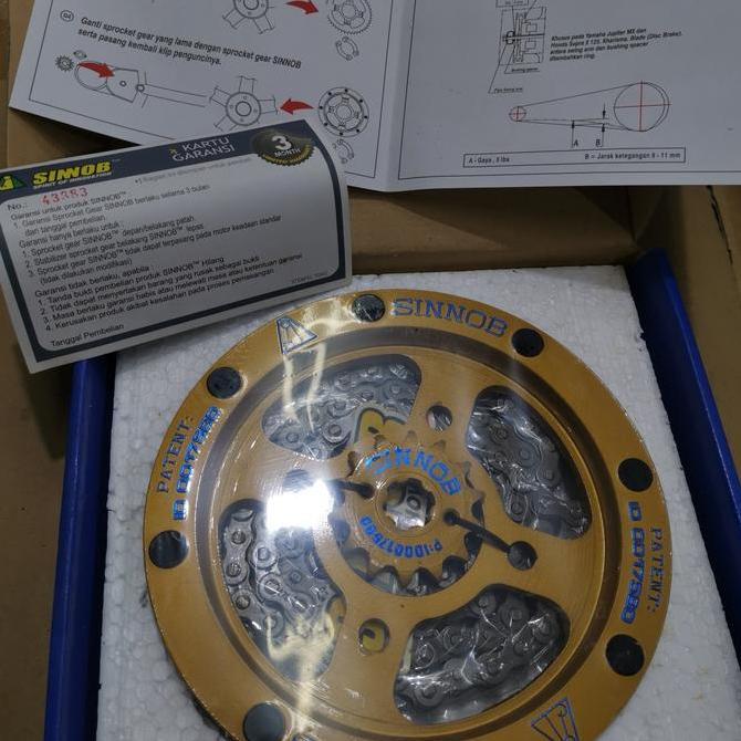gear set sinnob megapro gold