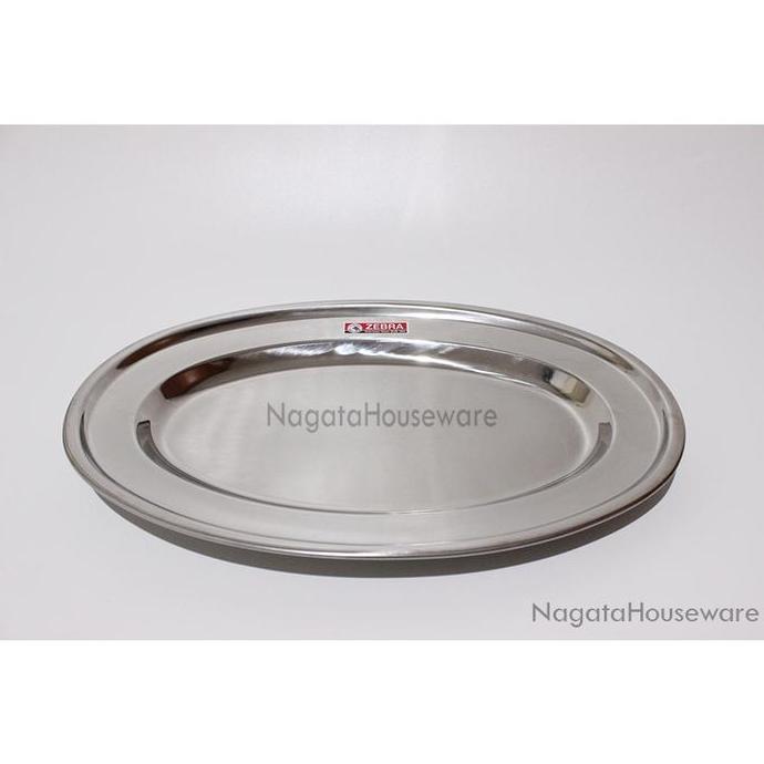 Piring Oval Zebra / Piring Oval Stainless / Piring Ikan Stenlis Oval Plate Zebra 121041