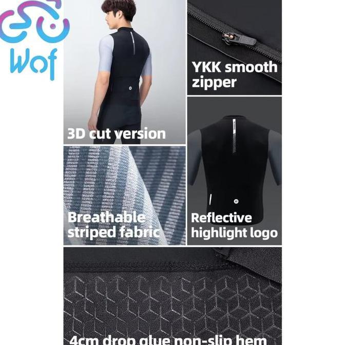 ROCKBROS YDDX002 Baju Kaos Lengan Pendek Olahraga Sepeda Pria Men's Cycling Jersey Summer Short Slee