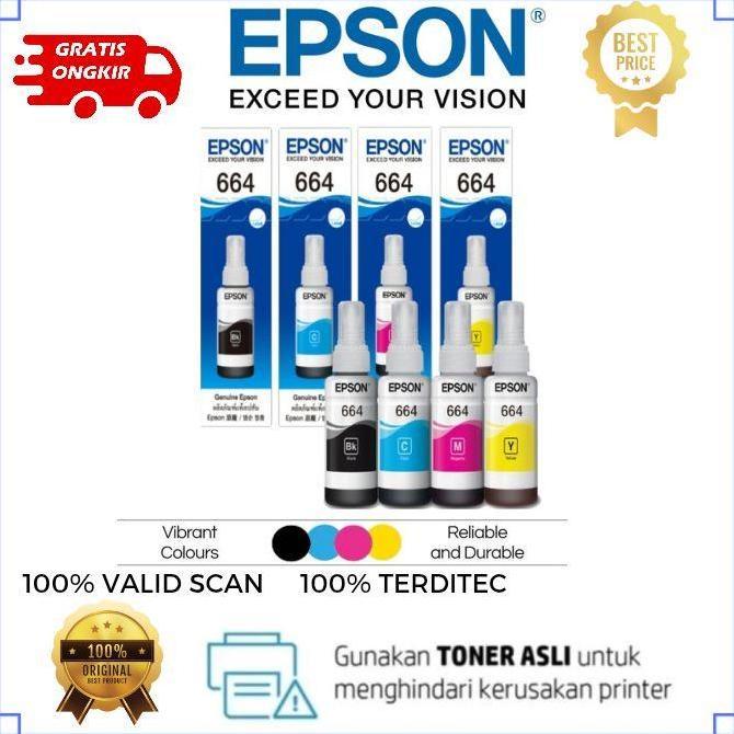 DV271 - tinta epson 664 original epson L120 L121 L310 L360 L365 L380 hitam