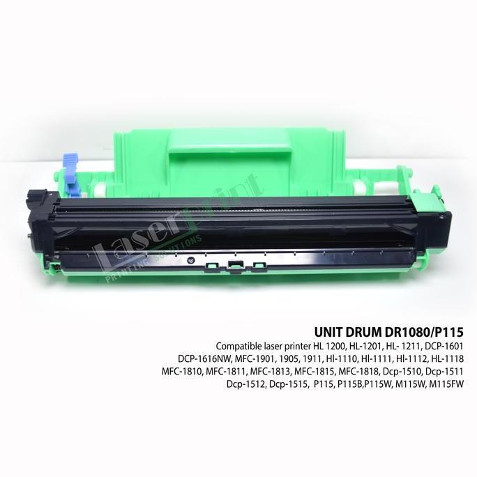 DS206 - unit drum P115/DR1080 compatible printer HL-1201, HL- 1211, DCP-1601, DCP-1616NW, MFC-1901, 