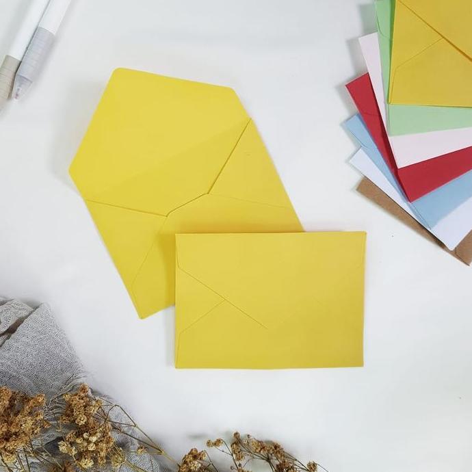 ( isi 10 )Amplop A5 coklat merah hijau pink putih biru Amplop murah nikahan undangan weding biru mer