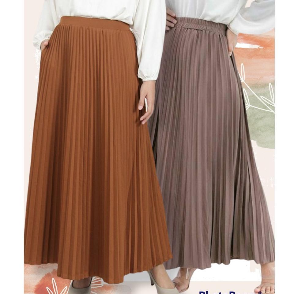 Rok Plisket Jumbo Premium Tebal Hyget Super