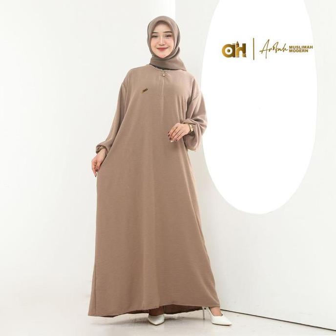 (LANGSUNG DI KIRIM)Gamis Semi Abaya Crinkle LD 130CM / Gamis Terbaru 2025/Gamis Jumbo ld 130 Gamis C