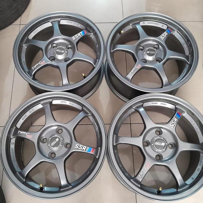 Terlaris Velg Bekas Mobil Racing Ssr Ring 15 Lebar 6 Baut 4X100 Velg Only