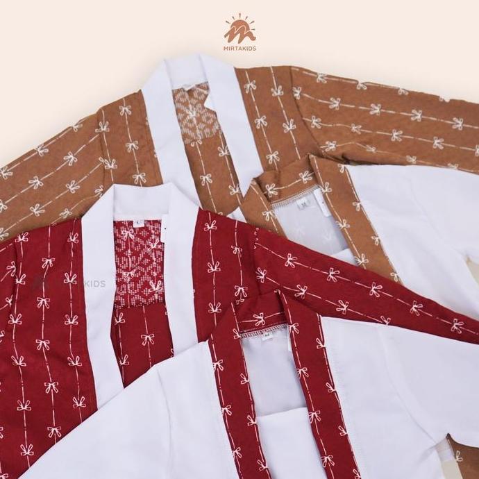 Premium Mirtakids Set Kebaya Kartini Anak Perempuan (1-6 Tahun)| Pattern Dobby