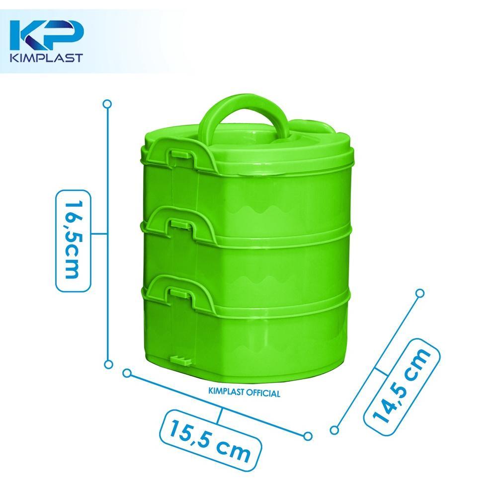 HOT DEALS KIMPLAST RANTANG VALENCIA Susun 3/ Rantang susun 3 plastik / Rantang susun 3 / rantang sus