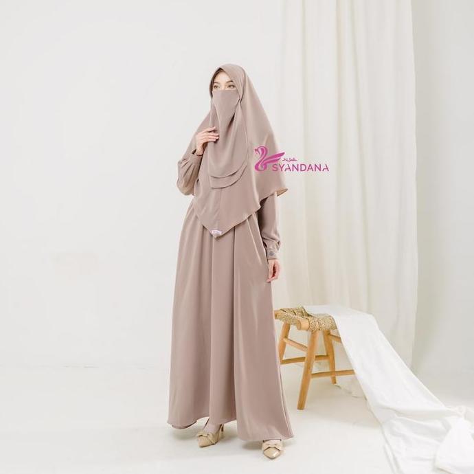 Gamis Wanita Syari Anna Dress Only by Hijab Syandana (GAMIS SAJA)