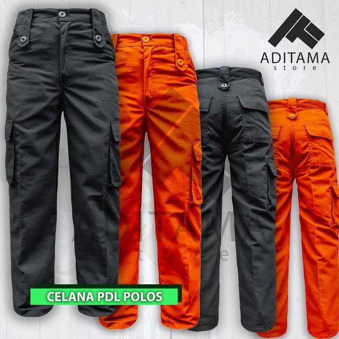 DB18 >> Celana PDL Polos Hitam Celana PDL Polos Orange