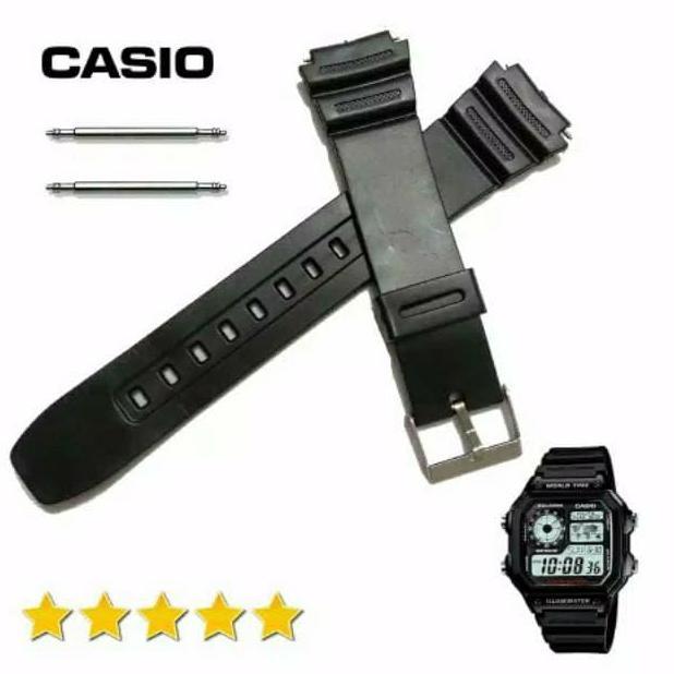 DI92 - Tali Jam Tangan Casio AE1300 AE-1300 AE 1300 Rubber Strap Casio Ae1300
