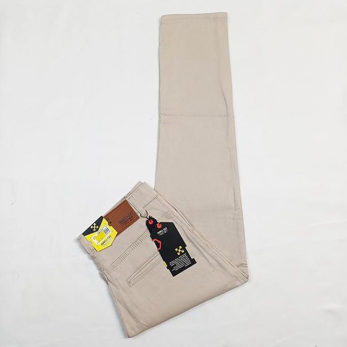 DE74 >> Celana Panjang Chino Casual Formal Skinny Pants Pria Slim Fit Bahan 100% Cotton Twill Stretc