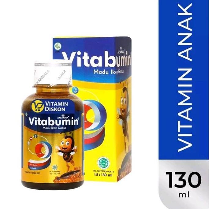 Vitabumin 130ml Madu Ikan Gabus Vitamin Anak Lengkap Cegah stunting & Speech Delay