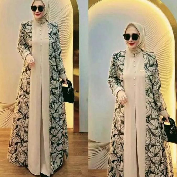 Gamis Jumbo Inner + Outer (teisah) Size L XL XXL XXXL 4L