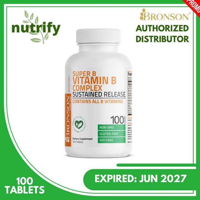 Bronson Vitamin B Complex Sustained Release 100 Tablet