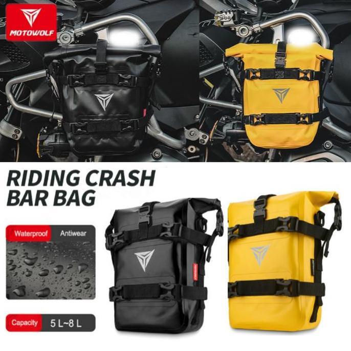 Crashbar Bag Motowolf Tas Side Bag Motor Waterproof Multifungsi