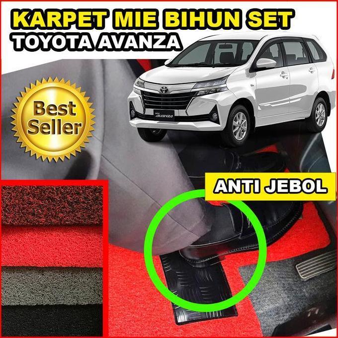 Promo Karpet Mie Mobil Lantai Bihun Keset Set TOYOTA AVANZA 1 Warna Diskon