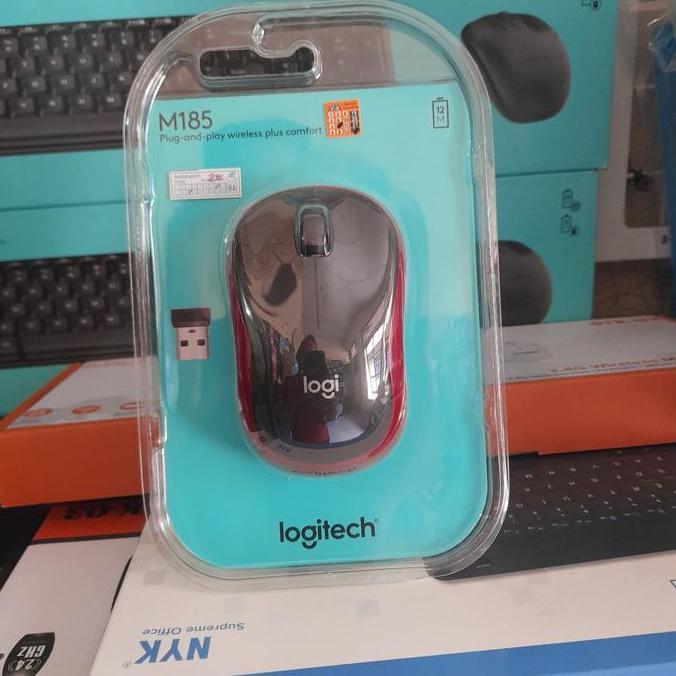 mouse logitech wereles m185 / mouse wireles logitech m185