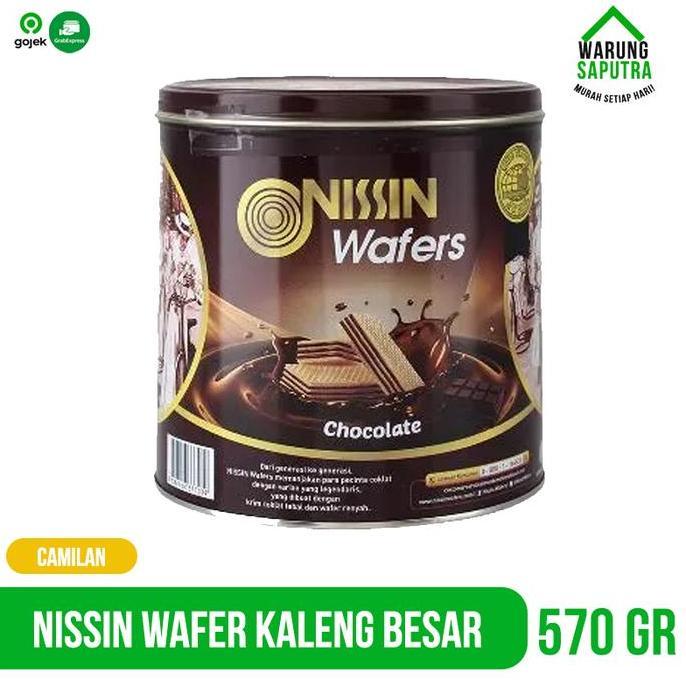 Nissin Wafer Chocolate Kaleng Besar 570g
