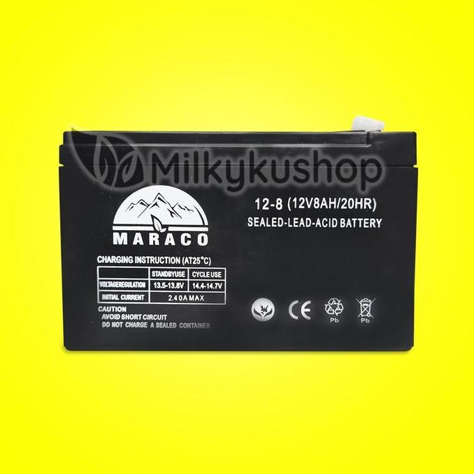 BATTERY SPRAYER ELEKTRIK MARACO 12V 8AH BATERAI BATERE AKI KERING