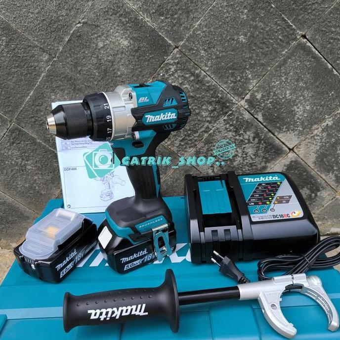 Bor Makita DDF 486 Bor Baterai Makita 18V Drill Driver Makita Cordless