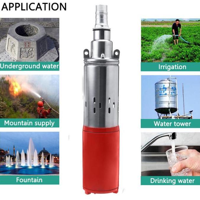 Promo| 40-60M Lift Submersible Pompa Air Tenaga Surya Pompa Sumur Dalam