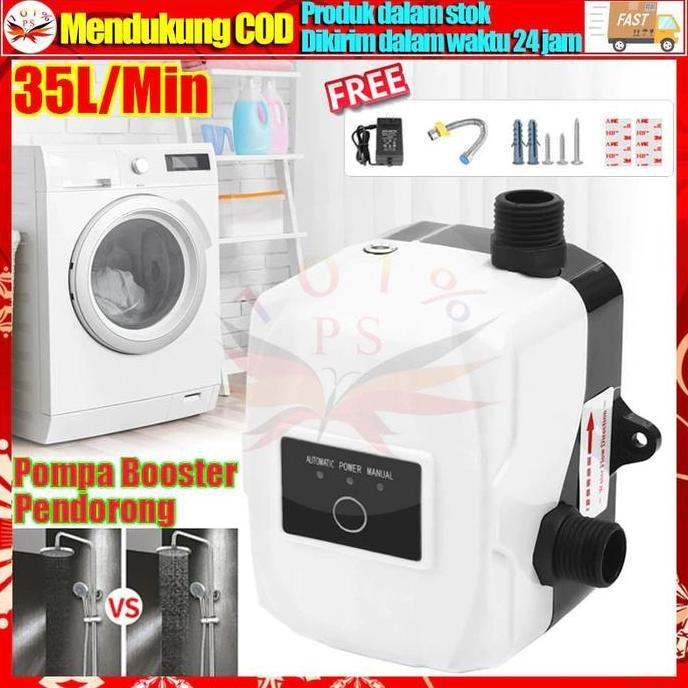 Promo| Pompa Booster Pendorong Air Booster Pump Otomatis 150Watt 36L/Min Mesin Pendorong Air Shower 