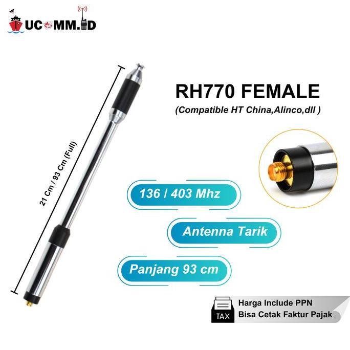 Antena RH 770 RH770 RH-770 Female Antenna Tarik  HT China Penambah Jangkauan