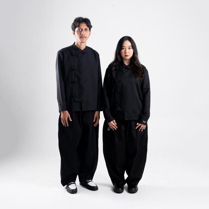 Geld Importaint -Cheongsam Longshirt | Kemeja Cheongsam Polos Pria Dan Wanita BS