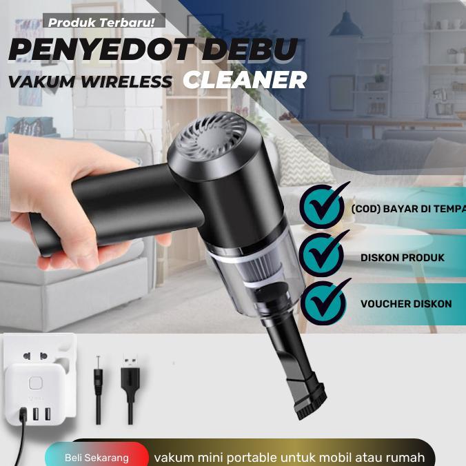 NEW PORODUK PENGHISAP DEBU MOBIL RUMAH SUDUT RUANGAN VACUUM CLEANER WIRELESS MINI PORTABLE