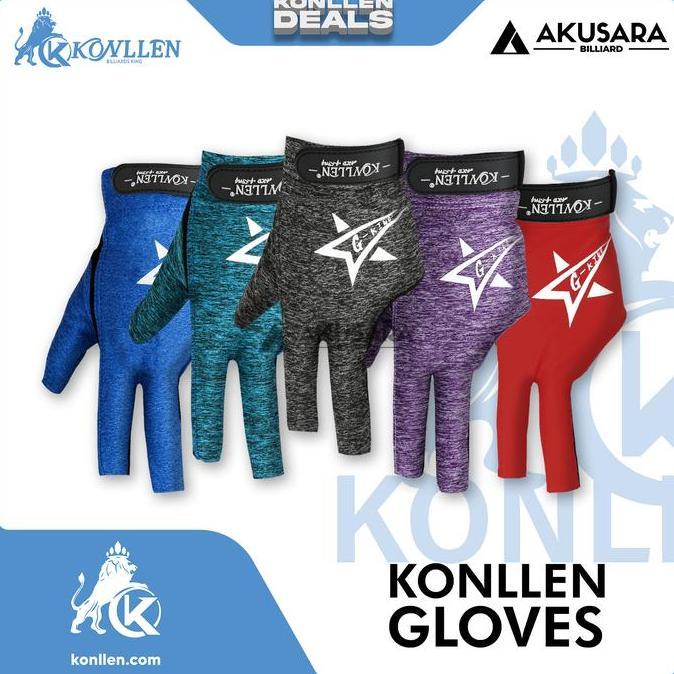 Konllen Glove Sarung Tangan Billiard Size L & XL