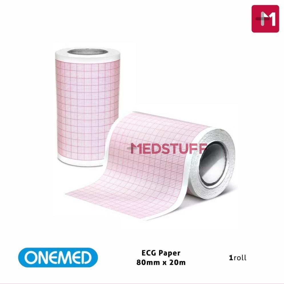 ECG Paper 80mm x 20m ECG Paper Onemed Kertas EKG 80mm x 20m Kertas EKG 3 Channel Kertas EKG Onemed