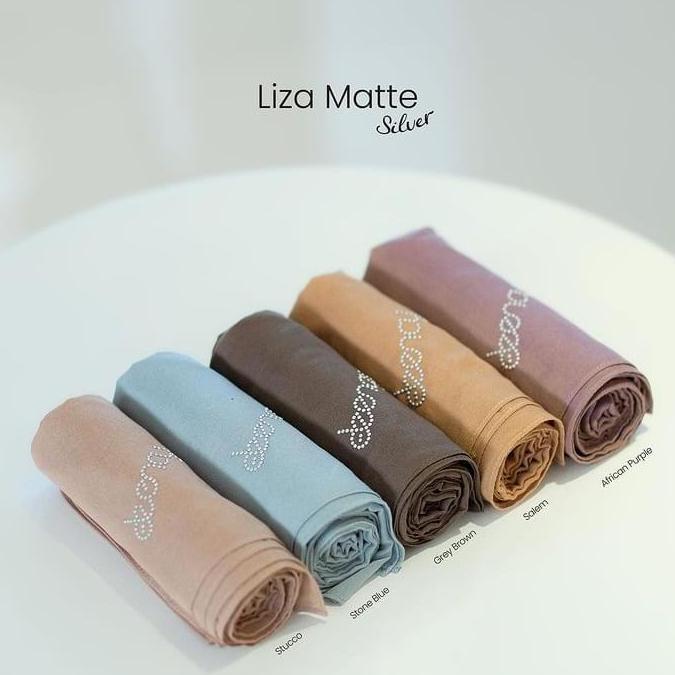 HIJAB DEENAY LIZA PLAIN || all color 115x115 laser cut sewing