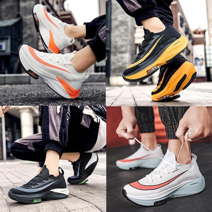 Cuci Gudang  Size 37-44Premium Sepatu Olahraga Lari Pria Running Shoes Outdoor Sepatu Lari Pria Wani