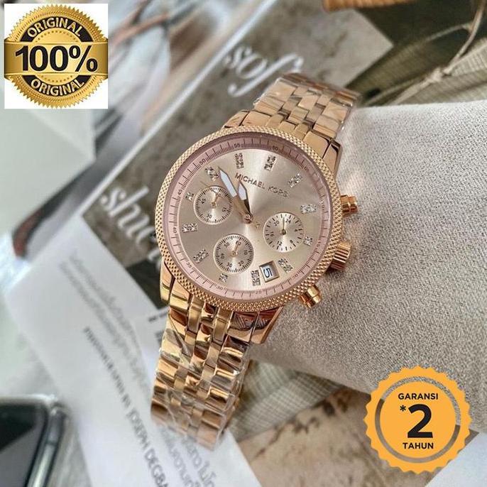 [ ORIGINAL ] MK6077 Rosegold Dial 37mm terlaris