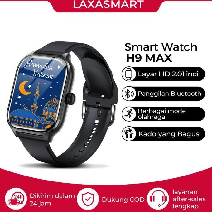 (BISA COD) Jam tangan smartwatch pria cewek, H9 Pro ,smartwatch android ios,parlent active smartwatc
