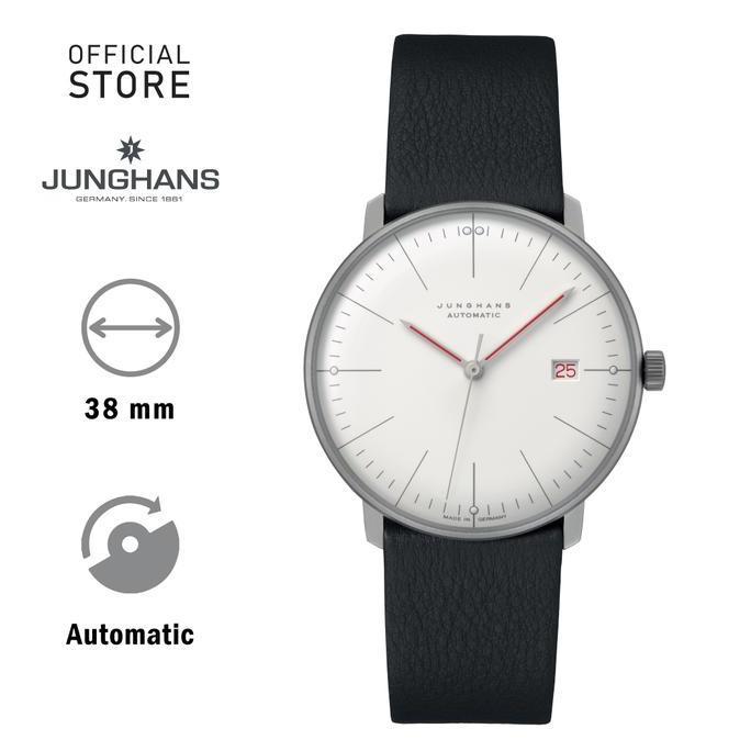 Jam Tangan Junghans Max Bill Automatic Bauhaus 027/4009 White Red Dial terlaris